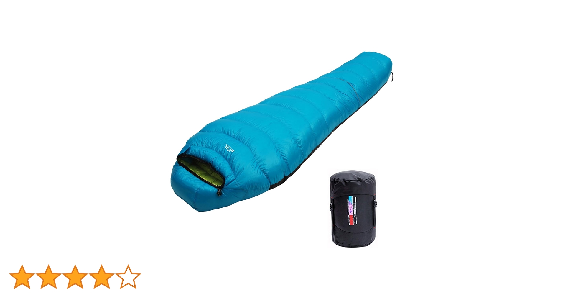 ★SALE★　高級ダウン使用　マミー型　寝袋 ダウンシュラフ　1000g　ブルー ☆SALE☆ 高級ダウン使用 マミー型 寝袋 ダウンシュラフ 1000g ブルー